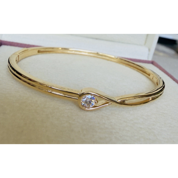 PANDORA Jewelry - Pandora Infinite Lab-grown Diamond Bangle 0.25 carat tw 14k Gold Sz 1 (6 Inches)